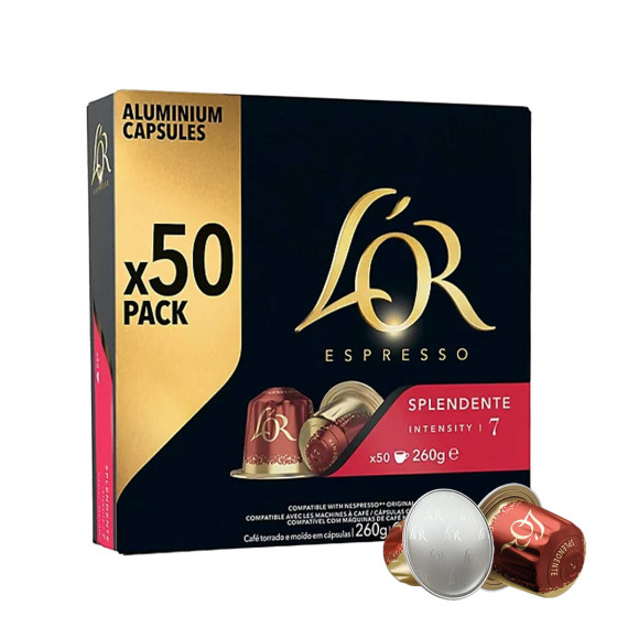 Capsule Nespresso Compatible Café L'Or Espresso Splendente 50