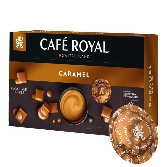 CAFE ROYAL Capsule Nespresso Pro Compatible Caf&eacute; Royal Espresso Caramel - 50 capsules 