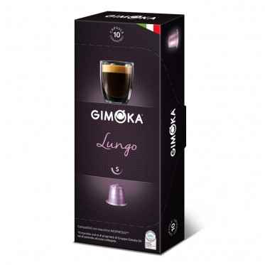 Capsule Nespresso Compatible Gimoka Lungo - 10 boites - 100 capsules