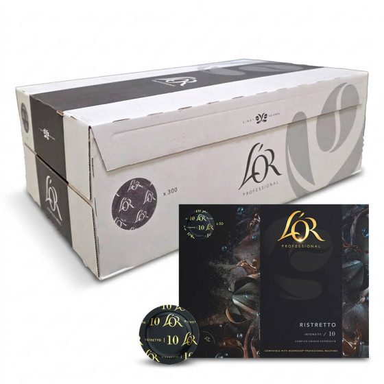 L OR ESPRESSO Capsule Nespresso Pro Compatible L'Or Supr&ecirc;me Ristretto - 6 boites - 300 capsules 