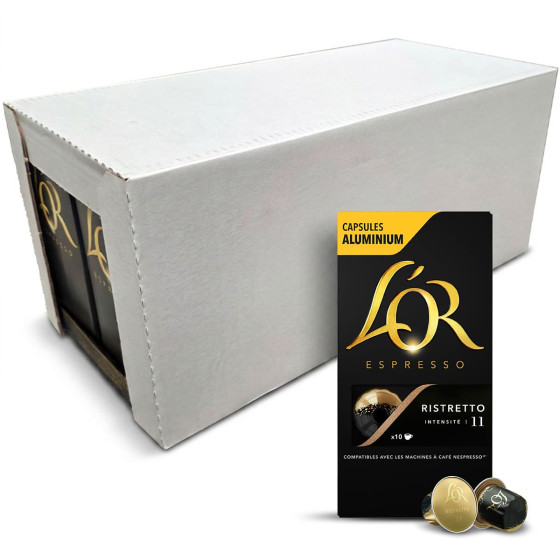 L OR ESPRESSO Capsule Nespresso Compatible Caf&eacute; L'Or Espresso Ristretto - 20 bo&icirc;tes - 200 capsules 