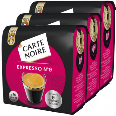 Dosette Souple Carte Noire N 9 Intense 3 Paquets 108 Pads Carte Noire Shoptimise