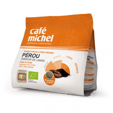 Dosettes Souples Pérou Bio - Café Michel - 18 pads