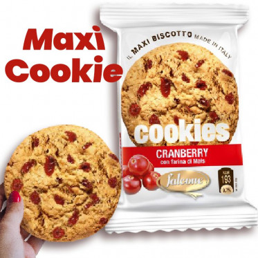 Maxi Cookie Cranberry avec farine de Maïs - Falcone